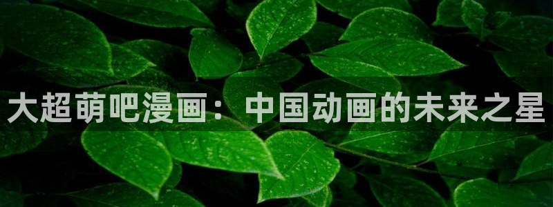 漫蛙下载韩漫：大超萌吧漫画：中国动画的未来之星
